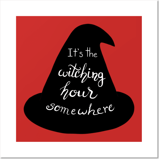 It’s the Witching Hour Somewhere Sabrina Quote Wall Art by Lady Lilac